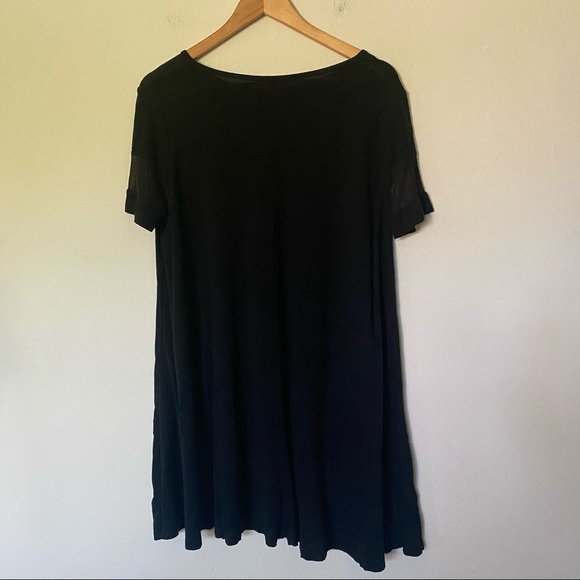 Brandy Melville 100% Linen Mesh Sleeve Dress - Picture 6 of 8